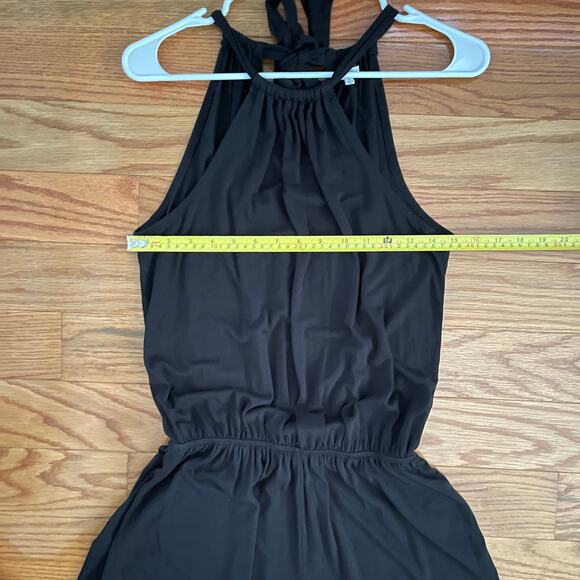 Z Supply Romper Womens Small Black Halter Neckline Casual Summer Beach Vacation - Picture 8 of 8